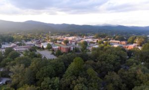 Downtown Brevard Aerial